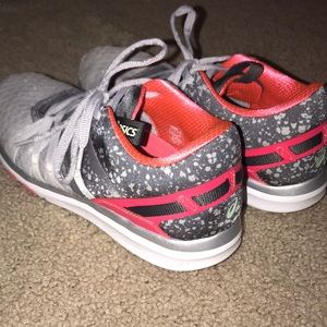 Grey and Pink Sneakers